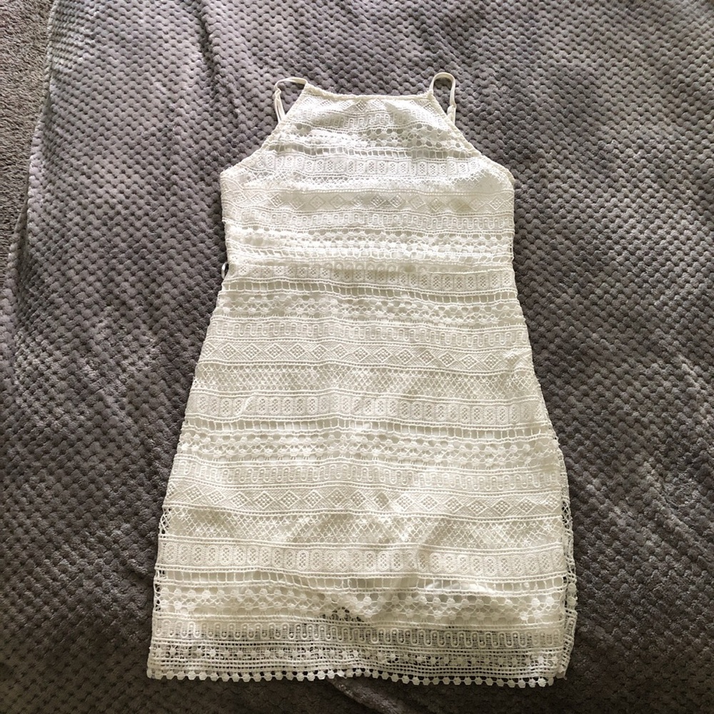 Ivory Crotchet Dress